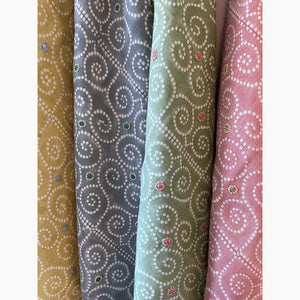Anushka Pink Blush Embroidered Fabric