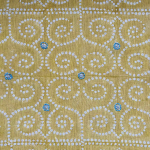 Anushka Mustard Yellow Embroidered Fabric