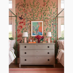 Bamboo Garden Blush Mural Wallpaper