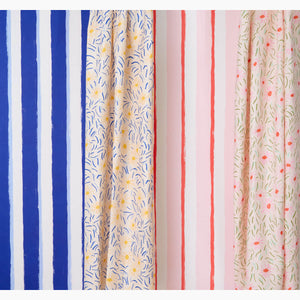 Dune Flowers Pink Poppies Fabric