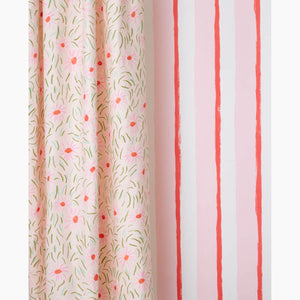 Beach Towel Stripe Shrimp Cocktail Wallpaper