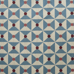Broken Dishes Blue Fabric