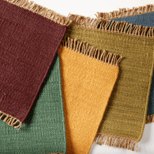 Burlap Cadet Blue Rug