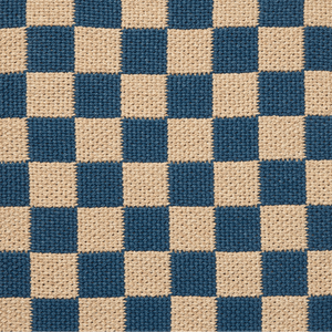 Checker Field Navy Rug
