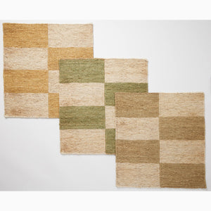 Checkerboard Maple Sugar Rug
