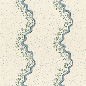 Chintz Caroline Blue Fabric