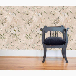 English Garden Blush Wallpaper