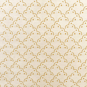 Frogspawn Cream and Gold Fabric