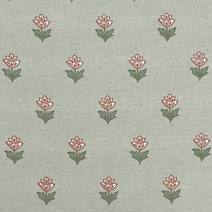 Indian Tulips Sage Fabric