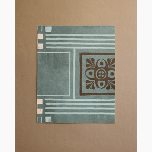 Labyrinthine Verdigris Wallpaper