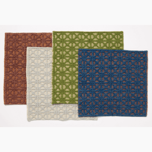 Lattice Loop Forest Meadow Rug