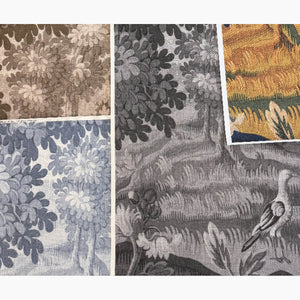 Left Bank Multi Grasscloth Mural Wallpaper