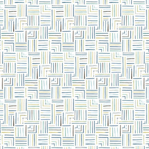 Milledge Blue Multi Wallpaper