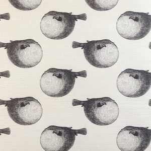 Mr. Blow Salt and Pepper White Sisal Wallpaper