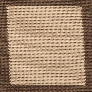 Outdoor Border Chocolate Rug
