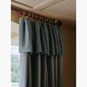 Seaweed Woven Petrol Fabric