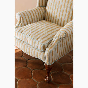 Spindle Stripe Dune Fabric