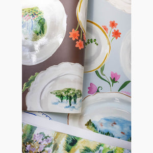 Tablescape Cocoa Wallpaper