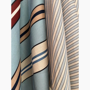 Tuscan Stripes Blue Fabric
