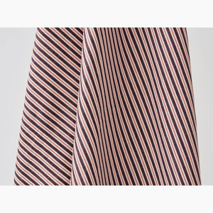 Two Tone Ticking Plum and Red Fabric