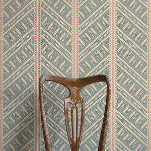 Vondel Blue and Red Wallpaper