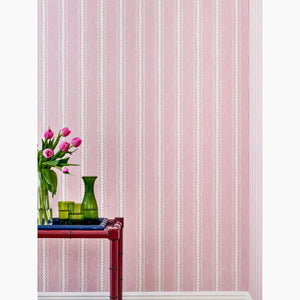 Zig Zag Stripe Rose Wallpaper