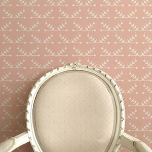 Atomic Trellis Pink Wallpaper