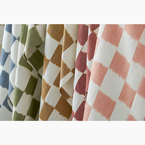 Checkerboard Green Fabric