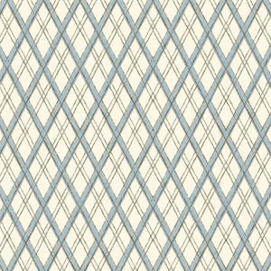 Little Lattice Blue Wallpaper