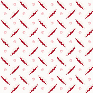 Chintamani Trellis Red & Pink Wallpaper