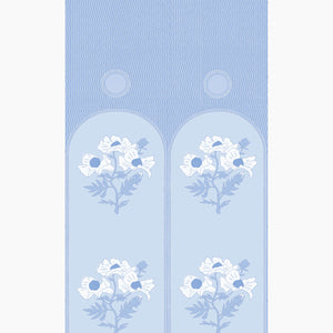 Poppies Periwinkle Wallpaper