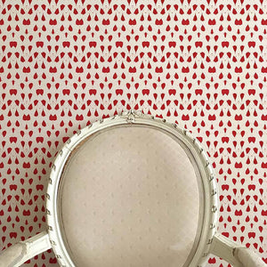 Porcelain Wings Red Wallpaper