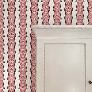 Spot & Arrow Red Wallpaper