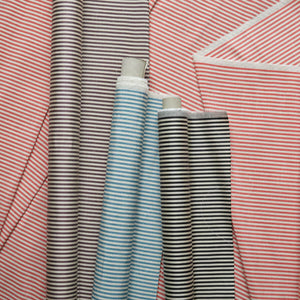 Moire Stripe Blue Porcelain Fabric