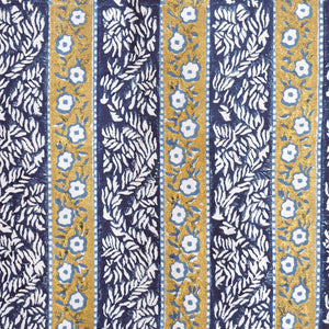 Otto Blue Linen Fabric