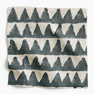 Pyramids Slate Fabric